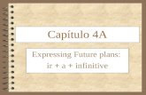 Capítulo 4A Expressing Future plans: ir + a + infinitive.