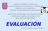 1 Instituto Politécnico Nacional Escuela Superior de Enfermería y Obstetricia Subdirección Académica CURSO-TALLER MÉTODO ENFERMERO INSTITUTO MEXICANO DEL.