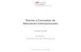 Claudio Fuentes S. Intro RRII 2015 Teorías y Conceptos de Relaciones Internacionales Claudio Fuentes Ayudantes: Christián Caiconte y Peiro Guasta.