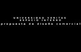 UNIVERSIDAD VERITAS ESPACIO INTERNO propuesta de diseño comercial.