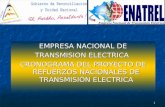 1 EMPRESA NACIONAL DE TRANSMISION ELECTRICA CRONOGRAMA DEL PROYECTO DE REFUERZOS NACIONALES DE TRANSMISIÓN ELECTRICA.