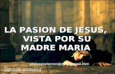 LA PASION DE JESUS, VISTA POR SU MADRE MARIA LA PASION DE JESUS, VISTA POR SU MADRE MARIA unidosenelamorajesus@gmail.com.