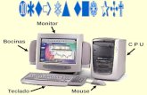 Monitor Teclado C P U Bocinas Mouse. Dispositivos de Salida Hardware Monitor.- Es parecido al televisor que permite ver la información en forma de texto.
