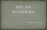 Milan Kundera, nació en Brno, República Checa (entonces Checoslovaquia), el 1 de Abril de 1929. hijo de Ludvik Kundera. En 1948 termina sus estudios secundarios.