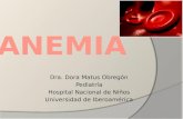 Dra. Dora Matus Obregón Pediatría Hospital Nacional de Niños Universidad de Iberoamérica.