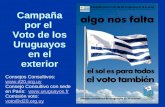 Campaña por el Voto de los Uruguayos en el exterior Consejos Consultivos:   Consejo Consultivo con sede en París: .