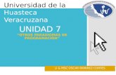 UNIDAD 7 “OTROS PARADIGMAS DE PROGRAMACIÓN“ LI & MSC OSCAR RAMIREZ CORTÉS Universidad de la Huasteca Veracruzana.