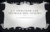 2.1 ANALIZAR LAS TEORIAS DEL DISEÑO L.I. Oswaldo Martínez C.