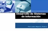 1 Desarrollo de Sistemas de Información Prof. Licdo. Miguel A. Pirela C.