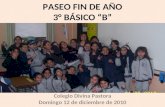 PASEO FIN DE AÑO 3° BÁSICO “B” Colegio Divina Pastora Domingo 12 de diciembre de 2010.