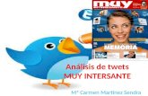 Análisis de twets MUY INTERSANTE Mª Carmen Martínez Sendra.