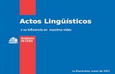 Actos Lingüísticos y su influencia en nuestras vidas Lo Barnechea, enero de 2011.
