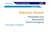 Manual Visual Plataforma Docente Intercampus GUÍA DEL USUARIO.