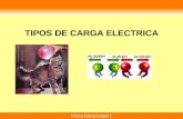 Física Electricidad 1 TIPOS DE CARGA ELECTRICA. Física Electricidad 1 Existen 2 tipos de cargas Un cuerpo está compuesto por muchas cargas. Existen 3.