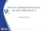 Plan de Calidad Alimentaria de SQF 2000 Nivel 3 Módulo IM-5.