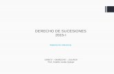 DERECHO DE SUCESIONES 2015-I UANCV – DERECHO – JULIACA Prof. Andrés Carita Quispe Material de referencia.