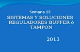 Semana 13 SISTEMAS Y SOLUCIONES REGULADORES BUFFER ó TAMPON 2013.