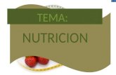 TEMA: NUTRICION AGENDA Nutrición Sobrepeso Principales causas del sobrepeso Tipos de sobrepeso Consecuencias comunes del sobrepeso Pirámide nutricional.