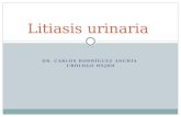 DR. CARLOS RODRÍGUEZ ANCHÍA URÓLOGO HSJDD Litiasis urinaria.
