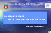 ESCUELA DE PADRES MEJORANDO NUESTRA COMUNICACIÓN Mg PAREDES CALDERON, Norma IE 41008 MANUEL MUÑOZ NAJAR.