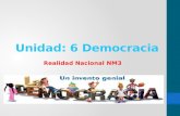 Unidad: 6 Democracia Realidad Nacional NM3. Origen de la palabra “poder del pueblo”La palabra democracia significa literalmente “poder del pueblo” en.