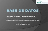 SAÚL LÓPEZ AVILA TECNOLOGIA DE LA INFORMACIÓN MTRO. MIGUEL ANGEL GONZALEZ AVILA.