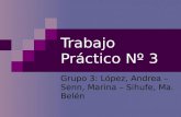 Trabajo Práctico Nº 3 Grupo 3: López, Andrea – Senn, Marina – Sihufe, Ma. Belén.