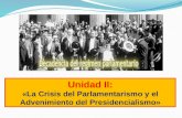 Unidad II: «La Crisis del Parlamentarismo y el Advenimiento del Presidencialismo»