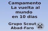 Campamento La vuelta al mundo en 10 dias Grupo Scout Abad-Faro.