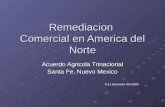 Remediacion Comercial en America del Norte Acuerdo Agricola Trinacional Santa Fe, Nuevo Mexico 9-11 de marzo del 2006.