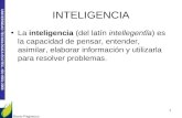 UNIVERSIDAD TECNOLÓGICA ECOTEC. ISO 9001:2008 INTELIGENCIA La inteligencia (del latín intellegentĭa) es la capacidad de pensar, entender, asimilar, elaborar.