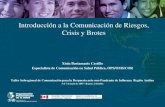 Introducción a la Comunicación de Riesgos, Crisis y Brotes Xinia Bustamante Castillo Especialista de Comunicación en Salud Pública, OPS/OMS/COR Taller.