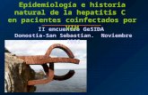 II encuentro GeSIDA Epidemiología e historia natural de la hepatitis C en pacientes coinfectados por VIH Donostia-San Sebastian. Noviembre 2003.