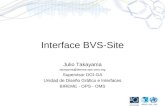 Interface BVS-Site Julio Takayama takayama@bireme.ops-oms.org Supervisor DGI-GA Unidad de Diseño Gráfico e Interfaces BIREME - OPS - OMS.