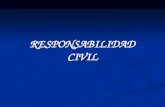 RESPONSABILIDAD CIVIL. Responsabilidad Civil Concepto: Consecuencias jurídicas de orden patrimonial a las que se someten los sujetos por haber asumido.