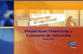 Proyecciones Financieras y Escenarios de Valoración Marzo 2004.