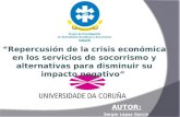 Sergio López García AUTOR: “Repercusión de la crisis económica en los servicios de socorrismo y alternativas para disminuir su impacto negativo”
