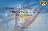 Abordaje inicial de las Inmunodeficiencias Primarias Dra. med. Maria del Carmen Zarate Hernandez Dra. Barbara Elizondo Villarreal Agosto 5, 2015.