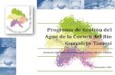 Programa de Gestión del Agua de la Cuenca del Río Guayalejo-Tamesí Gerencia Operativa del Consejo de Cuenca del Río Pánuco Diciembre 2012.