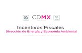 Incentivos Fiscales Dirección de Energía y Economía Ambiental.