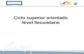 Ciclo superior orientado Nivel Secundario. 4º año  PIC  Metodología de la investigación  Información sobre las orientaciones (1º cuatrimestre) y definición.