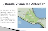 En la zona sur de México actual, a las orillas del lago Texcoco, donde fundaron Tenochtitlán que era una isla en medio de un lago.