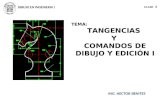 TEMA: TANGENCIAS Y COMANDOS DE DIBUJO Y EDICIÓN I ING. HECTOR BENITES DIBUJO EN INGENIERIA I CLASE 3.