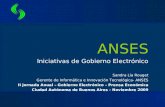 ANSES Iniciativas de Gobierno Electrónico Sandra Lía Rouget Gerente de Informática e Innovación Tecnológica- ANSES II Jornada Anual – Gobierno Electrónico.
