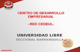 UNIVERSIDAD LIBRE SECCIONAL BARRANQUILLA. Antecedentes La Universidad Libre Seccional Barranquilla concibe, en un sentido amplio, al emprendimiento como: