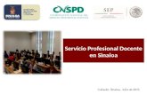 Culiacán, Sinaloa. Julio de 2015 Servicio Profesional Docente en Sinaloa.