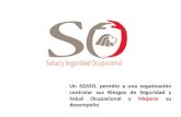 Un SGSSO, permite a una organización controlar sus Riesgos de Seguridad y Salud Ocupacional y Mejorar su desempeño.