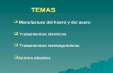 TEMAS  Manufactura del hierro y del acero Manufactura del hierro y del acero  Tratamientos térmicos Tratamientos térmicos  Tratamientos termoquímicos.