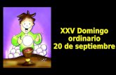 Leccionario: 119 XXV Domingo ordinario 20 de septiembre.