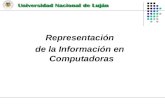 Representación de la Información en Computadoras.